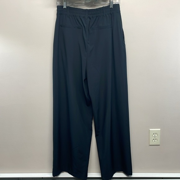 NWOT Rachel Zoe Pleated High Rise Wide Leg Black Trouser Pants M - Picture 4 of 14